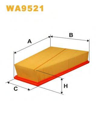 Воздушный фильтр WIX FILTERS WA9521