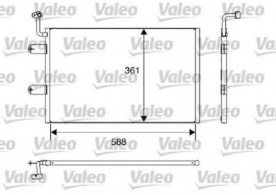 Конденсатор, кондиционер VALEO 817245