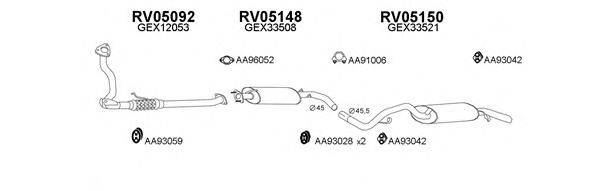 Система выпуска ОГ VENEPORTE 050026