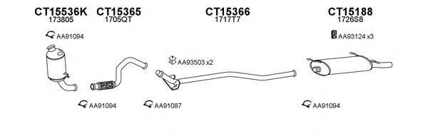 Система выпуска ОГ VENEPORTE 150459