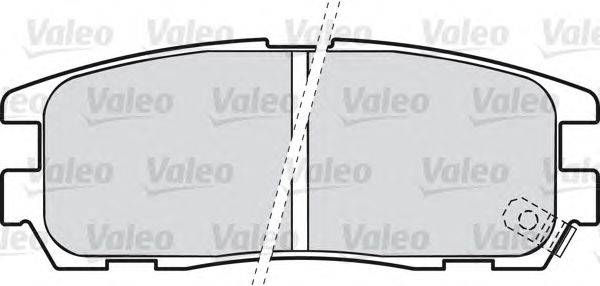 Комплект тормозных колодок, дисковый тормоз VALEO 598507