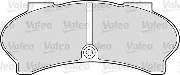 Комплект тормозных колодок, дисковый тормоз VALEO 598593