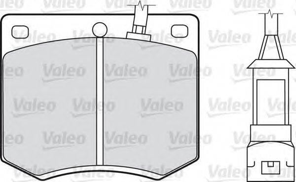 Комплект тормозных колодок, дисковый тормоз VALEO 20491