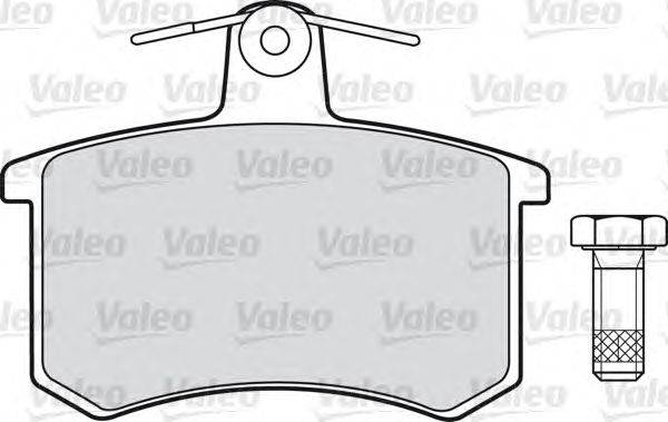 Комплект тормозных колодок, дисковый тормоз VALEO 598125