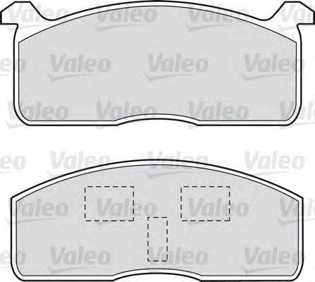 Комплект тормозных колодок, дисковый тормоз VALEO 20729