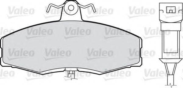 Комплект тормозных колодок, дисковый тормоз VALEO 20861
