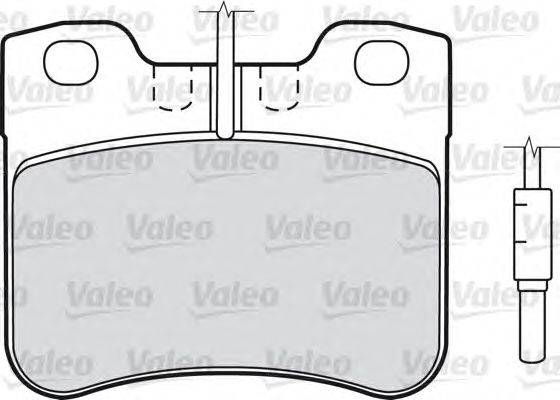 Комплект тормозных колодок, дисковый тормоз VALEO 540150