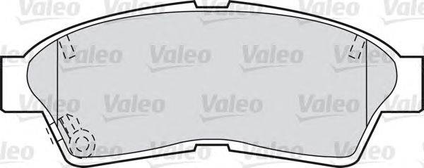 Комплект тормозных колодок, дисковый тормоз VALEO 598551