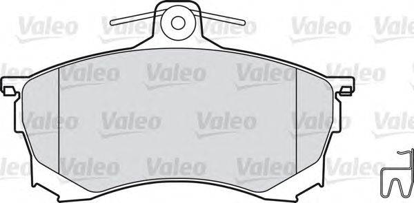 Комплект тормозных колодок, дисковый тормоз VALEO 23080