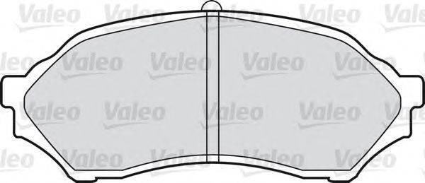 Комплект тормозных колодок, дисковый тормоз VALEO 598548