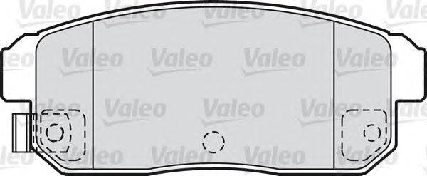 Комплект тормозных колодок, дисковый тормоз VALEO 598831