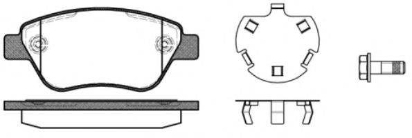 Комплект тормозных колодок, дисковый тормоз WOKING P958330
