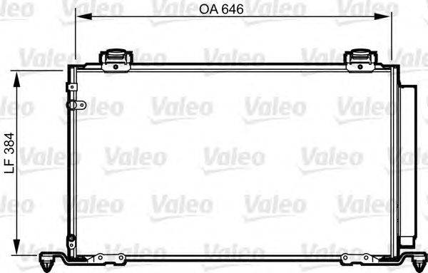 Конденсатор, кондиционер VALEO 814209