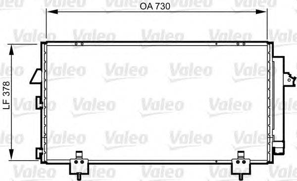 Конденсатор, кондиционер VALEO 814218