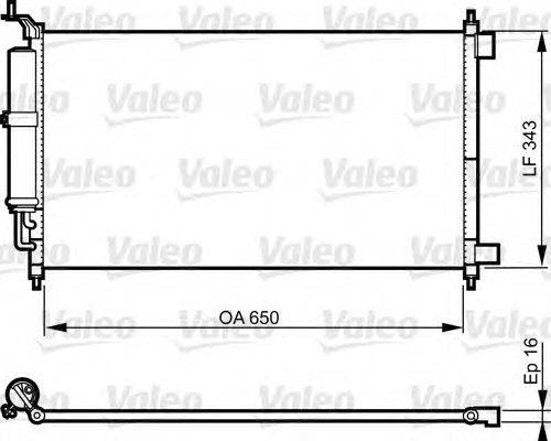 Конденсатор, кондиционер VALEO 814221