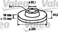 Тормозной диск LUCAS ELECTRICAL 6028091