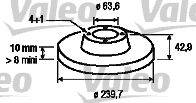 Тормозной диск VALEO 186162