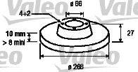 Тормозной диск VALEO 186134