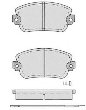 Комплект тормозных колодок, дисковый тормоз RAICAM 20292