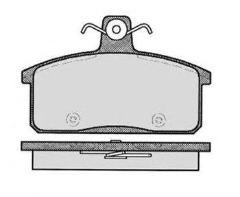 Комплект тормозных колодок, дисковый тормоз RAICAM 11914