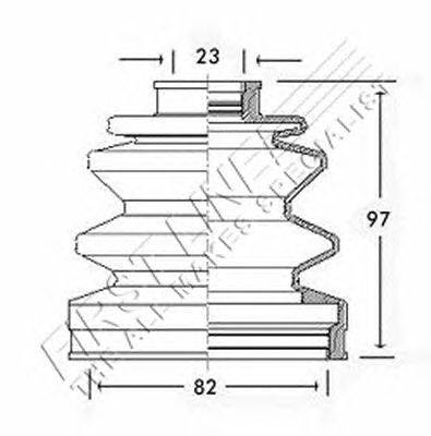 Пыльник, приводной вал FIRST LINE FCB2244
