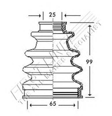 Пыльник, приводной вал FIRST LINE FCB2785