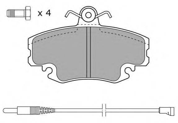 Комплект тормозных колодок, дисковый тормоз FREMAX 21463