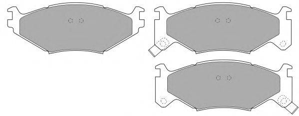 Комплект тормозных колодок, дисковый тормоз FREMAX 21817