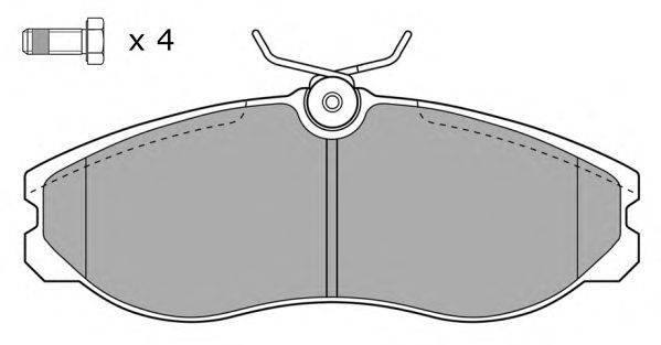 Комплект тормозных колодок, дисковый тормоз FREMAX 21481
