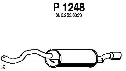 Глушитель выхлопных газов конечный FENNO P1248