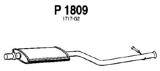 Средний глушитель выхлопных газов FENNO P1809