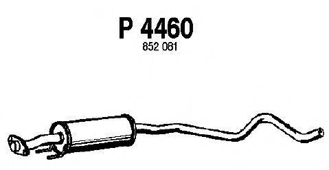Средний глушитель выхлопных газов FENNO P4460