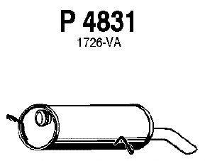 Глушитель выхлопных газов конечный MTS 60328