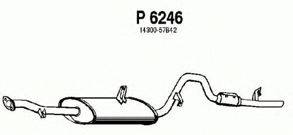 Глушитель выхлопных газов конечный FENNO P6246