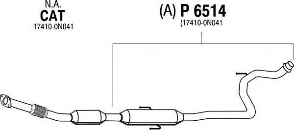 Труба выхлопного газа FENNO P6514