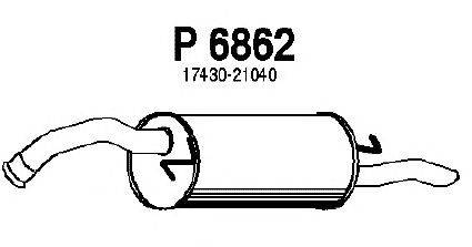 Глушитель выхлопных газов конечный FENNO P6862