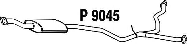 Средний глушитель выхлопных газов FENNO P9045
