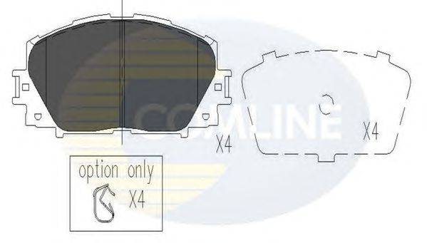 Комплект тормозных колодок, дисковый тормоз COMLINE CBP06014