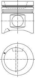 Поршень KOLBENSCHMIDT 40208600