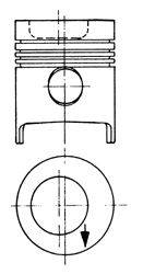 Поршень KOLBENSCHMIDT 93566600