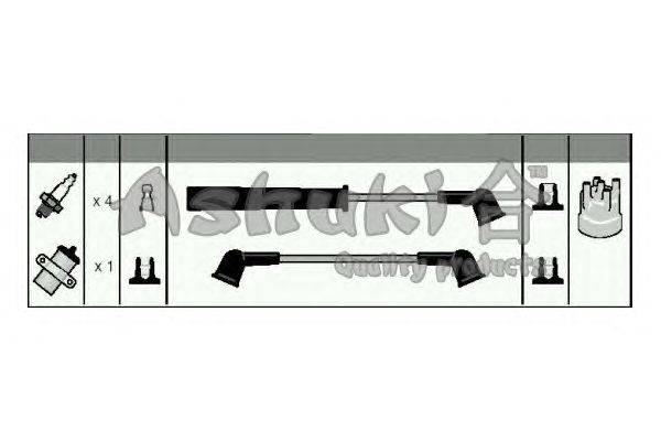 Комплект проводов зажигания ASHUKI 1614-4050