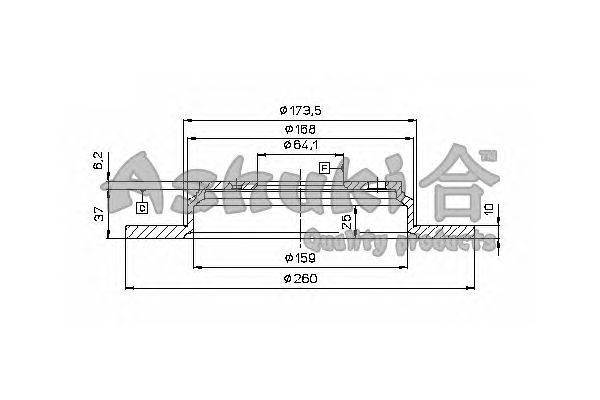 Тормозной диск ASHUKI H039-35