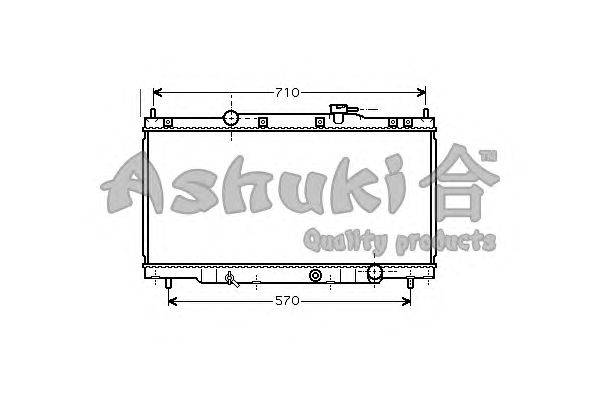 Радиатор, охлаждение двигателя ASHUKI H557-42