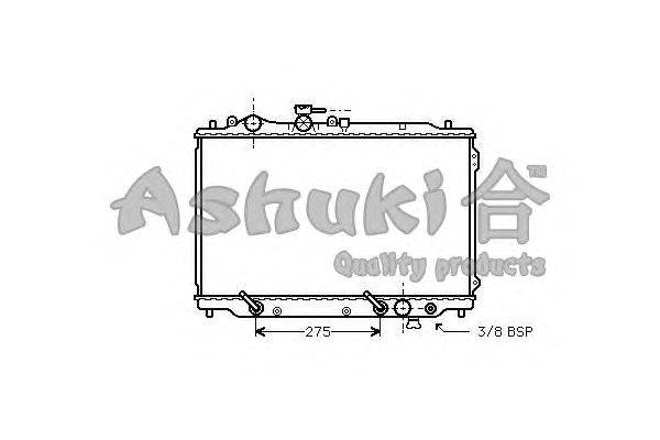 Радиатор, охлаждение двигателя ASHUKI M55402