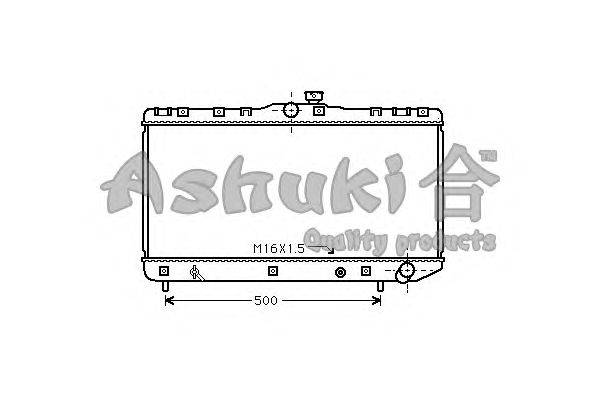 Радиатор, охлаждение двигателя ASHUKI T552-10