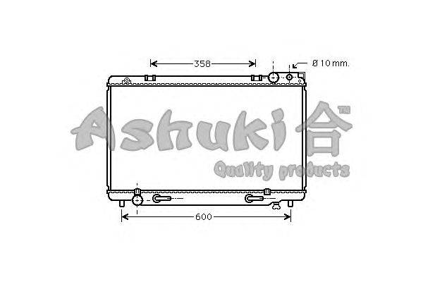 Радиатор, охлаждение двигателя ASHUKI T553-06
