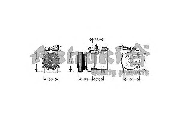 Компрессор, кондиционер ASHUKI 8200K160