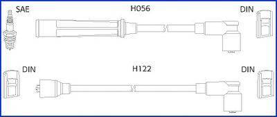 Комплект проводов зажигания HÜCO 134438