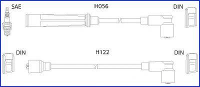 Комплект проводов зажигания HÜCO 134474
