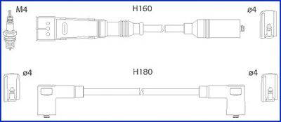 Комплект проводов зажигания HÜCO 134705